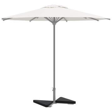 vidaXL Parasolvoetplaten 2 st driehoekig 14 kg graniet zwart, Verzenden