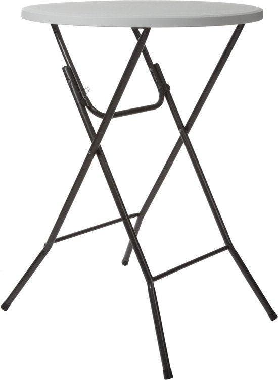 2dekans | Perel Klaptafel, wit, 80 x 110 cm, binnen- en, Tuin en Terras, Tuinsets en Loungesets, Ophalen of Verzenden