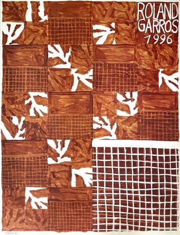 Jean-Michel Meurice - Originalplakat - Roland Garros 1996
