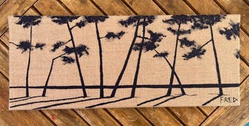 frederic Cadiou - Cap Coz - bleu de Prusse / Jute