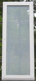 pvc terrasraam , raam , chassis 83 x 235 wit  3 dubbel glas, Doe-het-zelf en Bouw, 75 tot 150 cm, Kunststof, Deurkozijn, Nieuw