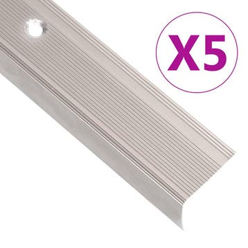 vidaXL Trapneuzen L-vormig 5 st 90 cm aluminium, Verzenden, Nieuw