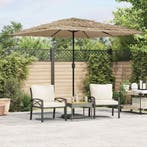 vidaXL Parasol met stalen paal 248x248x248 cm bruin, Tuin en Terras, Verzenden, Nieuw