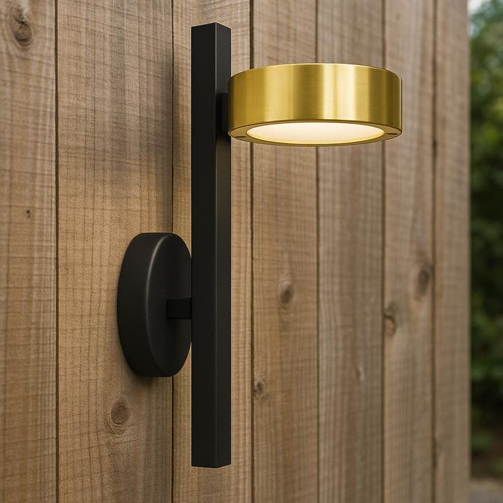 Wandverlichting modern Wandlamp LED Orion Messing 3 Stuks, Jardin & Terrasse, Éclairage extérieur, Envoi