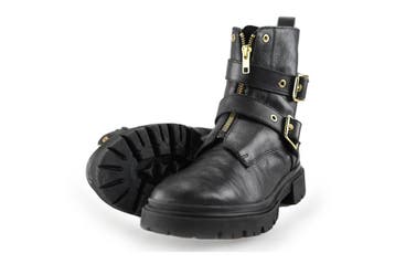 Muyters Biker boots in maat 40 Zwart, Verzenden, Zwart, Overige typen, Gedragen