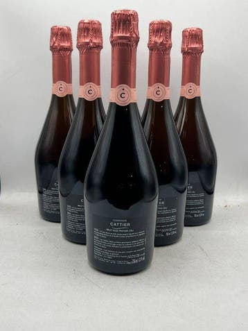 Cattier, Brut - Champagne Rosé - 6 Flessen (0.75 liter), Verzamelen, Nieuw