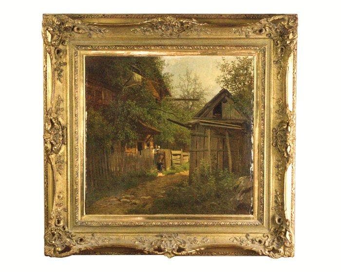 Melchior Fritsch (1826-1888) - Ländliche Szene, Antiek en Kunst, Kunst | Schilderijen | Klassiek