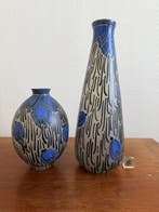 Vaas (2) - Glas - Vazen Art Deco Leunes