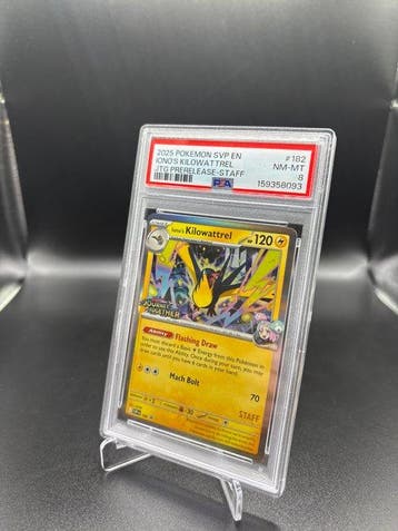 Pokémon - 1 Graded card - Ionos Kilowattrel 182 Staff Promo