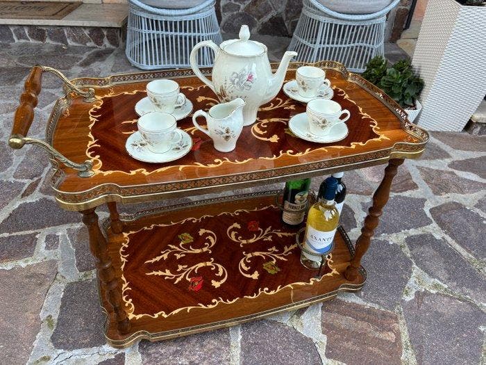 Serveerwagen - Mahonie, Antiek en Kunst, Curiosa en Brocante