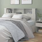 vidaXL Hoofdbordkast 200x18,5x104,5 cm betongrijs, Huis en Inrichting, Slaapkamer | Bedden, Verzenden, Nieuw