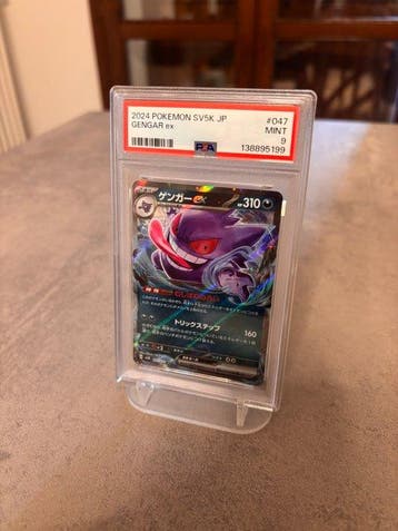 Pokémon Graded card - Gengar ex #047 Foil - PSA 9 - Scarlet, Nieuw