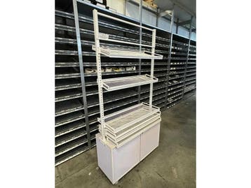 Winkeldisplay Zwart 96x36x195cm (Palletstellingen en rekken), Ophalen of Verzenden