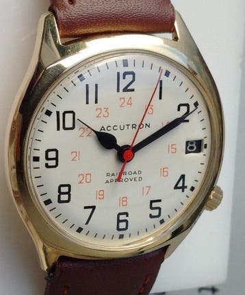 Bulova Accutron Railroad Approved-Révisée - Zonder, Handtassen en Accessoires, Horloges | Heren, Nieuw