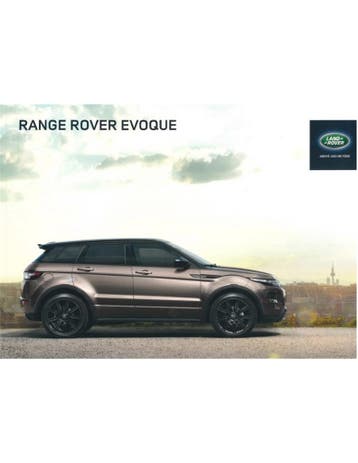 2014 RANGE ROVER EVOQUE BROCHURE NEDERLANDS, Ophalen of Verzenden