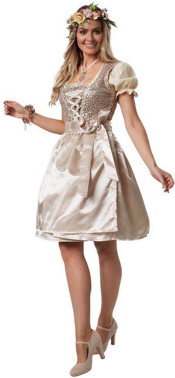 2dekans | Dressforfun Mini-dirndl Burgau model 1 L -, Ophalen of Verzenden, Nieuw