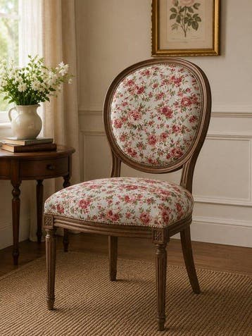 “Rose d’Antan” - Textiel - 280 cm - 250 cm