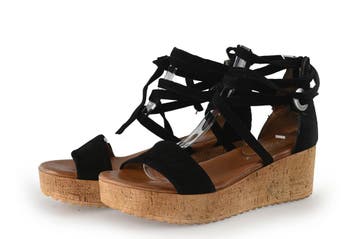 Omoda Sandalen in maat 38 Zwart, Verzenden, Zwart, Omoda, Sandalen of Muiltjes