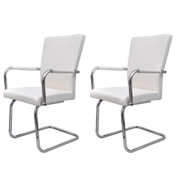 Eetkamerstoelen Wit | -75% Retour deal | Snel weg, Overige materialen, Gebruikt, Twee, Verzenden