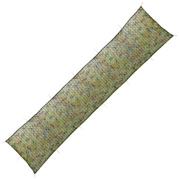 vidaXL Camouflagenet met opbergtas 1,5x8 m groen, Verzenden, Nieuw