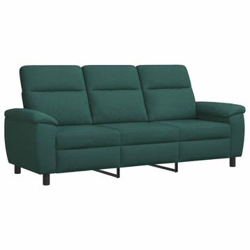 vidaXL bank / zetel Donkergroen 214 x 90 x 95 cm Stof, Huis en Inrichting, Verzenden, Nieuw