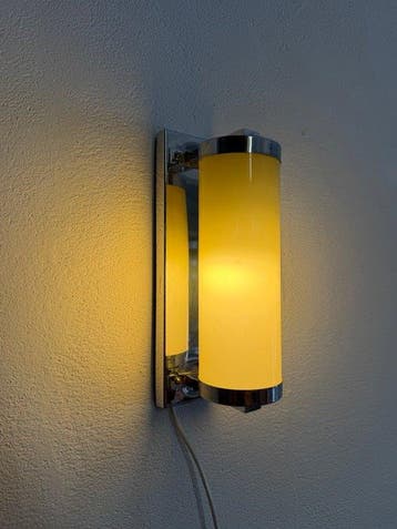 Lampe murale - Métal, Chrome, Plastique - Bauhaus /, Antiek en Kunst