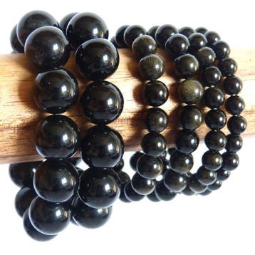 Collectie Mexicaanse obsidiaanarmbanden- 214 g, Verzamelen