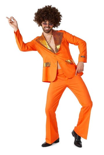 Oranje Disco Pak Heren Suitmeister, Verzenden, Nieuw