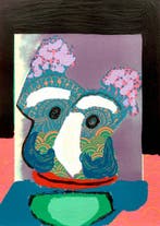 Karel Appel (1921-2006) - Purple owl (from Bedized Pudding), Antiek en Kunst