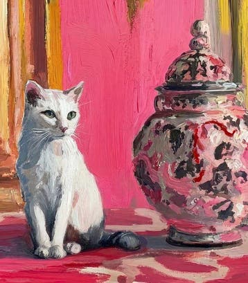 Kleury.art - [XL Canvas] The Empress of Magenta” by