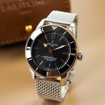 Breitling - Superocean Heritage Rose Gold Black Dial -, Nieuw