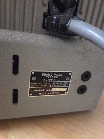 Eumig P8 Automatic Filmprojector