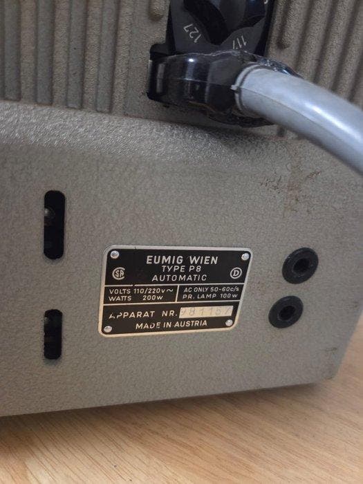 Eumig P8 Automatic Filmprojector, Verzamelen, Foto-apparatuur en Filmapparatuur