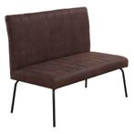 Horeca Bank | THEMIS | Microvezel/Metaal | Brown | Zwarte, Verzenden