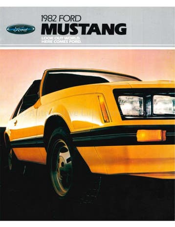 1982 FORD MUSTANG BROCHURE ENGELS (USA), Nieuw