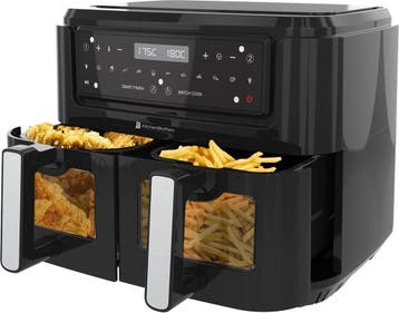 2dekans | KitchenBrothers Airfryer XXL - 2x 4.5L - 2400W -, Ophalen of Verzenden, Nieuw
