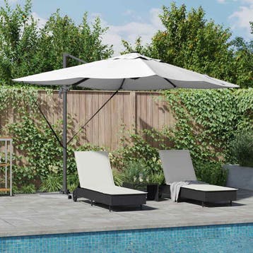vidaXL Parasol 352 x 251 x 265 cm Polyester en Aluminium, Verzenden, Nieuw