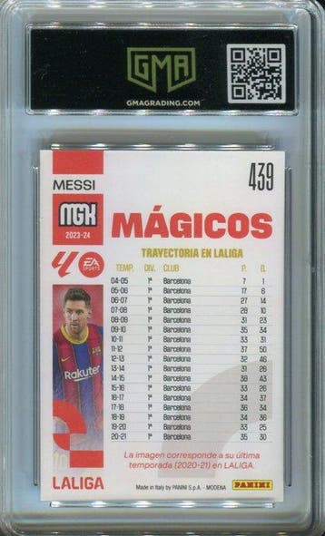 2023 Panini Megacracks Lionel Messi #439 GMA 10 - 1 Card -, Nieuw