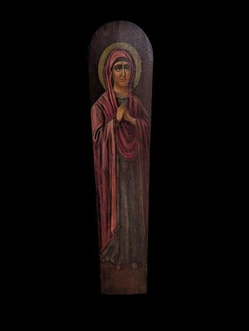 Icoon - Oude iconostase Maagd Maria. Late negentiende eeuw
