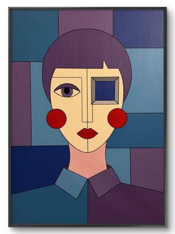 Marcel Mendez - Fragmented Face #47 -XL- ( No reserve )