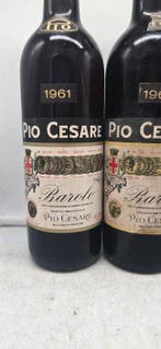 1961 Pio Cesare - Barolo - 3 Flessen (0.72L), Verzamelen, Wijnen, Nieuw