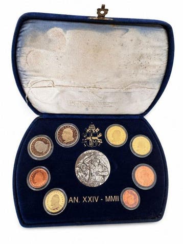 Vaticaan. Proof Set 2002 (incl. medaglia in argento)