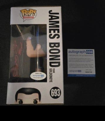 Funko - Funko Pop JAMES BOND- PIERCE BROSNAN autograph -, Collections