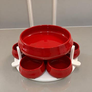 SIC Italy - Service de table pour 6 - Céramique, Bois