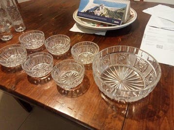 Plateau plat (7) - Cristal, Antiek en Kunst