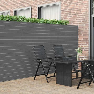 vidaXL Tuinhek Dubbelzijdig Grijs 1,8x3 m PVC, Tuin en Terras, Verzenden, Nieuw