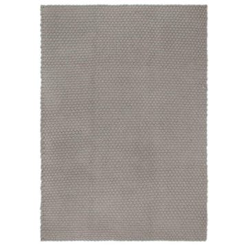 vidaXL Vloerkleed rechthoekig 160x230 cm katoen grijs, Verzenden, Nieuw