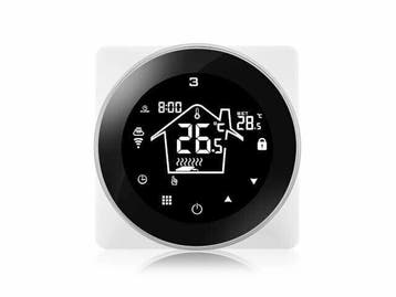 Thermostaat rond (zwart) | C.V. Installatie, Verzenden, Nieuw