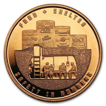 États-Unis. 5 x 1 oz Safety In Numbers Food and Shelter 999