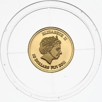 0,5 gram - Or .999 - 10 Dollars Fiji 2011 - Brazil, Amazon